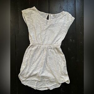 Cottagecore White Lace Dress